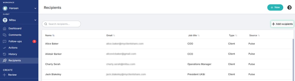 How to add Recipients SCREENSHOT 2a