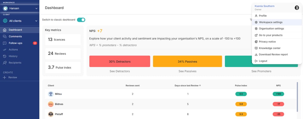 How to set up automated review reminders for account managers SCREENSHOT 1 (1)