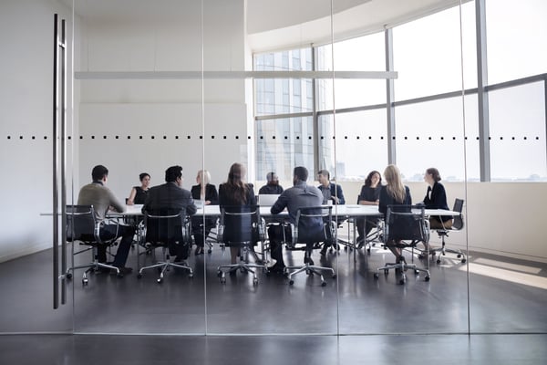 A Quarterly Business Review (QBR) meeting taking place