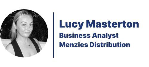 Lucy Masterton, Business Analyst at Menzies Distribution