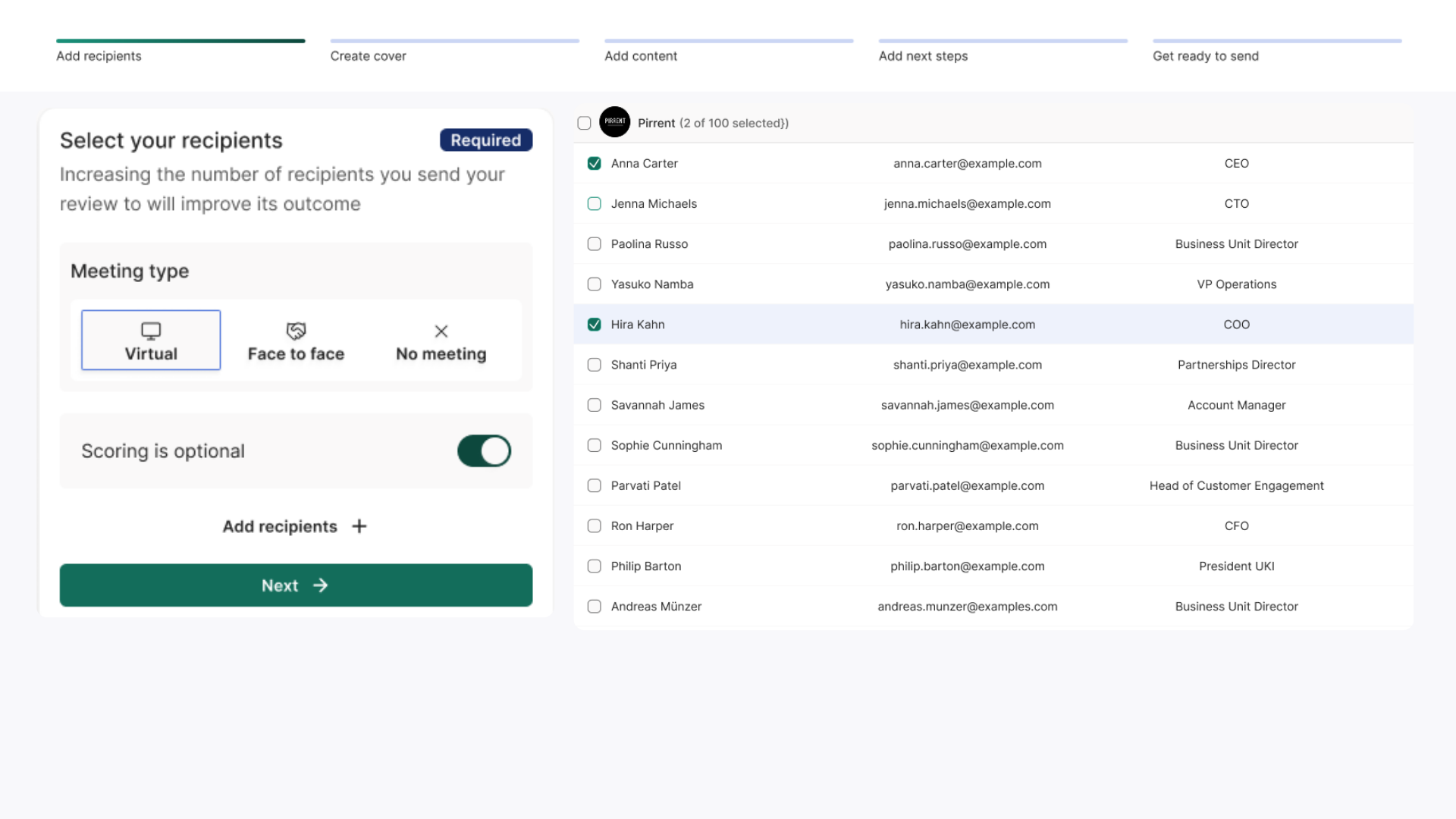 Clientshare step 1
