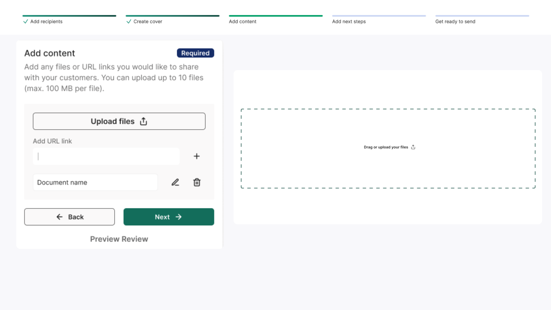 Clientshare step 3